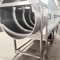 YOUBAN Commerciële Borstel Trommelwasmachine Rotatiewasmachine voor Taro, Zoete Aardappel, Kurkuma, Wortelgroenteverwerkingslijn