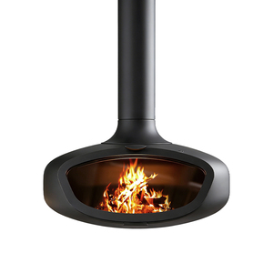 Estufa de Leña Independiente para Interiores PANSEE AF-800, Diseño Moderno, <span class=keywords><strong>Quemador</strong></span> Colgante de Acero al Carbono para Calentar con Leña o <span class=keywords><strong>Pellets</strong></span> - Product Image 5