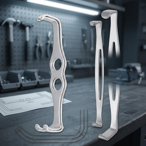 MATHIEU RETRATORS (47x13mm / 46x26mm) Set de 2 écarteurs Richardson Eastman 26cm Small Scofield Retractor Set de 6 pièces - Product Image 3