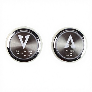 Bouton poussoir carré STEP de haute qualité PB31-10 en acier inoxydable, lumière rouge, blanche et bleue, design industriel, utilisation hôtelière, <span class=keywords><strong>porte</strong></span> d'ascenseur - Product Image 2