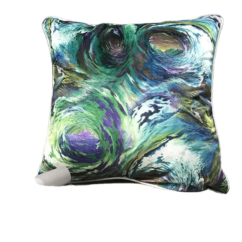 Customize colors polyester boho sofa cushions pillow case set throw pillow with cushion