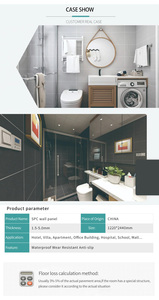 Spc Wall Boards Hot Sale Pvc <strong>Plastic</strong> Interior Waterproof Marble <strong>Bathroom</strong> Wall <strong>Panel</strong> for Wet Rooms - Product Image 5