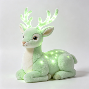 Peluche di <span class=keywords><strong>Cervo</strong></span> Luminoso al Buio, <span class=keywords><strong>Cervo</strong></span> Imbottito Luminoso Senza Batterie, Bambola di Peluche Morbida Personalizzata OEM per Bambini - Product Image 4