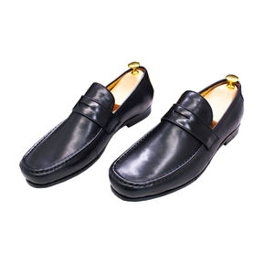 Stq-mocassins de marche pour hommes, chaussures en cuir à bout rond, confortables et plates, nouvelle collection - Product Image 1