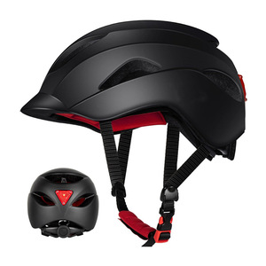 Nouveau <span class=keywords><strong>casque</strong></span> de vélo électrique <span class=keywords><strong>avec</strong></span> lumière LED nocturne et lampe torche d'avertissement, <span class=keywords><strong>casque</strong></span> de sécurité pour vélos électriques et cyclistes - Product Image 1