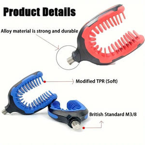 Soporte de caña de pescar alimentador europeo, combo de cabeza de soporte tipo L para accesorios de caña de mar, estándar británico de 3/ 8 pulgadas - Product Image 3