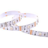 Pita LED RGB 5050 Warna Penuh SK6813 DC12V Digital 30led 30pixel IP20 Tidak Tahan Air ArtNet Terintegrasi Addressable Led Strip