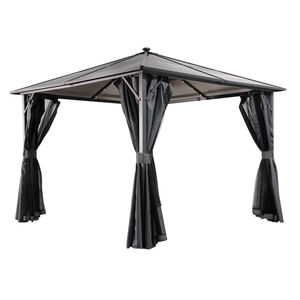 MIA étanche tous temps fête famille extérieur Patio parasol Durable arrière-cour Hardtop fer <span class=keywords><strong>3x3</strong></span> Gazebo <span class=keywords><strong>moustiquaire</strong></span> - Product Image 2