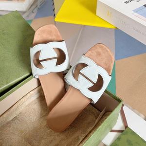 Top Manufacturer's Custom Wholesale Designer Casual Genuine Leather Flat Sandals GG Fashion Trend Luxury Breathable Waterproof - Product Image 5