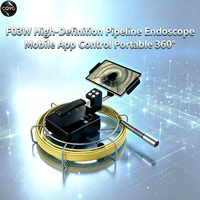 Endoscope portable haute définition FORBEST F03W avec compteur intégré, garantie 1 an pour la détection de canalisations souterraines
