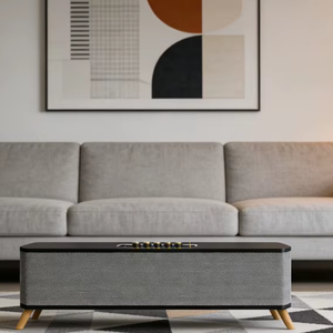 Caja de Subwoofer de 4 Pulgadas Amplificada con Luces LED de Colores Intermitentes, Altavoz de Madera Profesional Tipo <span class=keywords><strong>Boombox</strong></span> 3 - Product Image 1