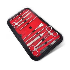 Ensemble d'instruments <span class=keywords><strong>de</strong></span> science médicale <span class=keywords><strong>de</strong></span> 11 pièces Gants <span class=keywords><strong>de</strong></span> 11 lames Kit d'outils <span class=keywords><strong>de</strong></span> dissection biologique <span class=keywords><strong>de</strong></span> <span class=keywords><strong>suture</strong></span> chirurgicale Gants <span class=keywords><strong>de</strong></span> 11 lames - Product Image 2