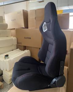 Sièges baquet de course Jiabeir universels <span class=keywords><strong>RECARO</strong></span> SR3 en daim bleu avec rails à double verrouillage pour usage automobile – Vente chaude - Product Image 4