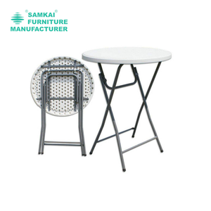 أثاث حفلات خارجي متعدد الأغراض قابل للطي أبيض دائري ، أثاث حفلات خارجي محمول - Product Image 2