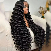 Perruques frontales en dentelle HD en gros, 100 % cheveux humains vierges birmans bruts, sans colle, prêtes à porter, pré-coupées, pour femmes noires