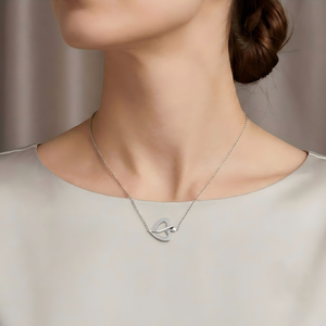 Fábrica de Joyería Tailandesa al por Mayor LY 925, Collar con Colgante de Corazón, Cadena con Zircones, Joyería Romántica para Mujer, Regalo de Aniversario o Fiesta - Product Image 1