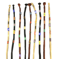 Alta qualità 10 pezzi Mix tessuto terrore Dreadlock perline clip polsino per capelli treccia perline tubo accessori per capelli stile casuale