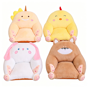 Adorables canapés <span class=keywords><strong>paresseux</strong></span> en forme d'animaux, personnalisables, différents styles, en tissu pelucheux et rembourrage en coton PP, confortables et anti-stress - Product Image 1