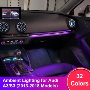 Éclairage d'ambiance rythmique RVB pleine couleur pour l'intérieur de la voiture avec synchronisation musicale, contrôle double zone, installation facile pour <span class=keywords><strong>Audi</strong></span> Refit - Product Image 2