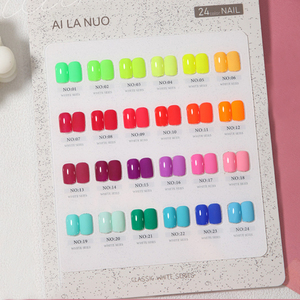 AILANUO 24 colores Rainbow Nail Polish UV Gel Set 15ml Innovative Candy Girl Series Suministros de bricolaje - Product Image 1