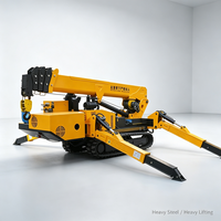 Mini-grue araignée automotrice robuste pour murs-rideaux en verre et levage extérieur toutes saisons