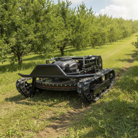 Tondeuse robot agricole télécommandée sur chenilles de haute qualité, homologuée CE, pour la coupe de l'herbe et le débroussaillage