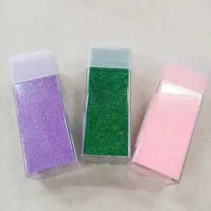 Wholesale polyester PET glitter powder 4.5oz plastic shaker chunky mixes glitter for nail body art DIY for tumbler