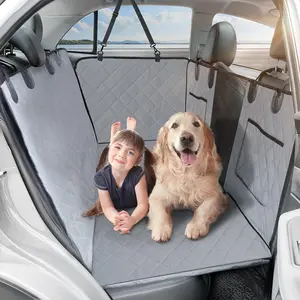 Extensor de assento traseiro para cães, suporte de fundo rígido para assento de carro, rede resistente de 300 libras para cães, rede para carros e caminhões SUV