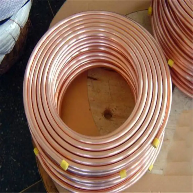 Refrigeration copper tube coil copper pipe 3/8 1/4 air condition and refrigerator copper tube