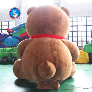 Orso di peluche gonfiabile personalizzabile, modello animale in tessuto Oxford e peluche, per uso in parchi divertimento - Product Image 6