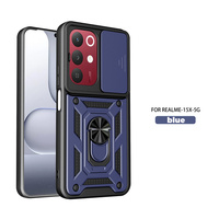 Casing HP Lichicase Desain Unik dengan Bracket yang Dapat Disesuaikan, Pelindung Lengkap untuk Realme 16 C83 P4 Power Note 80