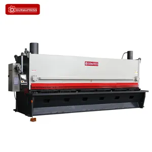 Durmapress mesin potong logam, mesin pemotong otomatis hidrolik QC11Y 8X2500