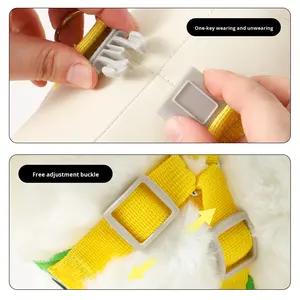 Coleira para Cães Fofa em Poliéster com Olhos Grandes para Caminhadas ao Ar Livre, Anti-fuga, Confortável, Sem Estrangulamento, Logotipo Personalizado - Product Image 3