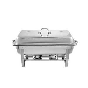 Estufa Buffet Cuadrada de Acero Inoxidable ML-200, Equipo de Calentamiento para Hoteles con Baño de Oro, Autoservicio de Alta Gama - Product Image 2