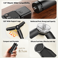 Mini trépied de bureau pour téléphone, appareil photo, GoPro, DJI Osmo Action, Insta360, Vlog, diffusion en direct, léger et portable