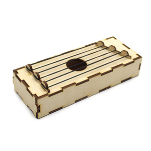 Wooden Rubber Band Zither <b>Diy</b> <b>Kit</b> Educational Science Toy For Kids Age 4 6Y Manual Control No Battery Geometric Shape - Product Image 1