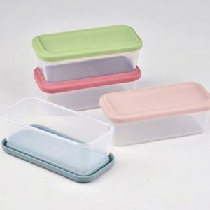 Clear Rectangular Silicone Gel Leak Proof Eco-Friendly Bpa Free Grade Multifunctional 1 <b>Compartment</b> Fresh Preservation Food - Product Image 4