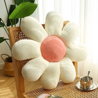 Cojín de Peluche con Diseño de Margarita y Girasol para Silla, Sofá, Asiento de Ventana, Cojín de Piso