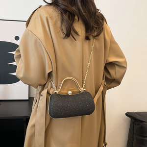 Bolso de hombro/cruzado pequeño con cadena para mujer, estilo dulce y elegante, con cierre de broche, novedad 2026, superventas, popular - Product Image 4