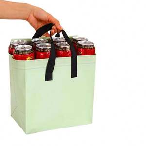 Sac fourre-tout publicitaire personnalisé en non-tissé écologique pour la restauration rapide, sacs de pique-nique à emporter avec livraison rapide, cadeau quotidien - Product Image 4