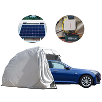 Abri de voiture rétractable robuste en fer galvanisé, toile Oxford 600D imperméable et anti-grêle, vente en gros OEM ODM