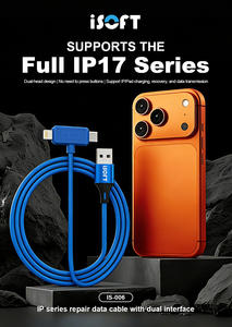 Câble <span class=keywords><strong>de</strong></span> <span class=keywords><strong>récupération</strong></span> et <span class=keywords><strong>de</strong></span> réparation <span class=keywords><strong>de</strong></span> <span class=keywords><strong>données</strong></span> à double interface ISoft IS-006 pour tablette IP6-17, série complète, flash automatique et transmission <span class=keywords><strong>de</strong></span> <span class=keywords><strong>données</strong></span> - Product Image 2