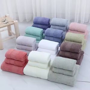 Quick-Dry Woven 100% Cotton Stripe Towel Set Durable Absorbent Child-Proof for Bathroom <b>Pool</b> Use - Product Image 6