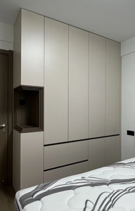 Fabricante de muebles a medida, muebles de dormitorio, armario moderno modular de madera, armario de dormitorio de diseño, estilo minimalista - Product Image 5