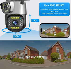 Cámara IP 4G de Doble Lente, WiFi, 4MP, 4K, Cámaras de Vigilancia Inalámbricas para Exteriores, Hogar Inteligente, Visión Nocturna, <span class=keywords><strong>Zoom</strong></span> Digital V380, CCTV - Product Image 4