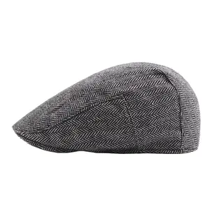 Amazon Người Bán Tốt Nhất Người Đàn Ông Của Ấm Áp Phẳng Ivy Gatsby Newsboy Lái Xe Hat Cap Gatsby Duckbill Ivy Mũ