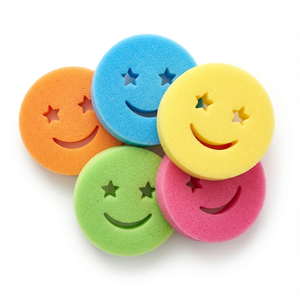 Éponge de nettoyage thermosensible, éponge en mousse réactive à la température, matériau en mousse poreuse et élastique, éponge changeant de couleur - Product Image 1