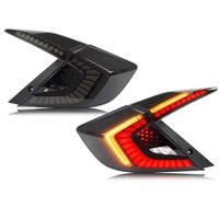 Feux arrière LED rouges avec clignotants DRL, kit de modernisation pour 10e génération 2016-2020, feux de freinage arrière et de recul effet écaille de dragon