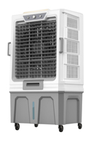Refroidisseur d'air évaporatif industriel 150L |   Ventilateur de refroidissement portable commercial puissant de 700 W |   Glacière d'extérieur au prix d'usine