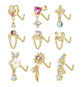 <span class=keywords><strong>Piercing</strong></span> de <span class=keywords><strong>Nariz</strong></span> Colgante Gaby, Anillo de <span class=keywords><strong>Nariz</strong></span> de Acero Quirúrgico, <span class=keywords><strong>Piercing</strong></span> de <span class=keywords><strong>Nariz</strong></span> de Acero Inoxidable, Aro para Mujer, Joyería de <span class=keywords><strong>Piercing</strong></span> Corporal al por Mayor - Product Image 2